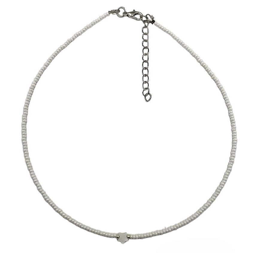 Изображение товара Чокер из бисера и перламутра SIDORINA SOFIA ACCESSORIES женское украшение белый