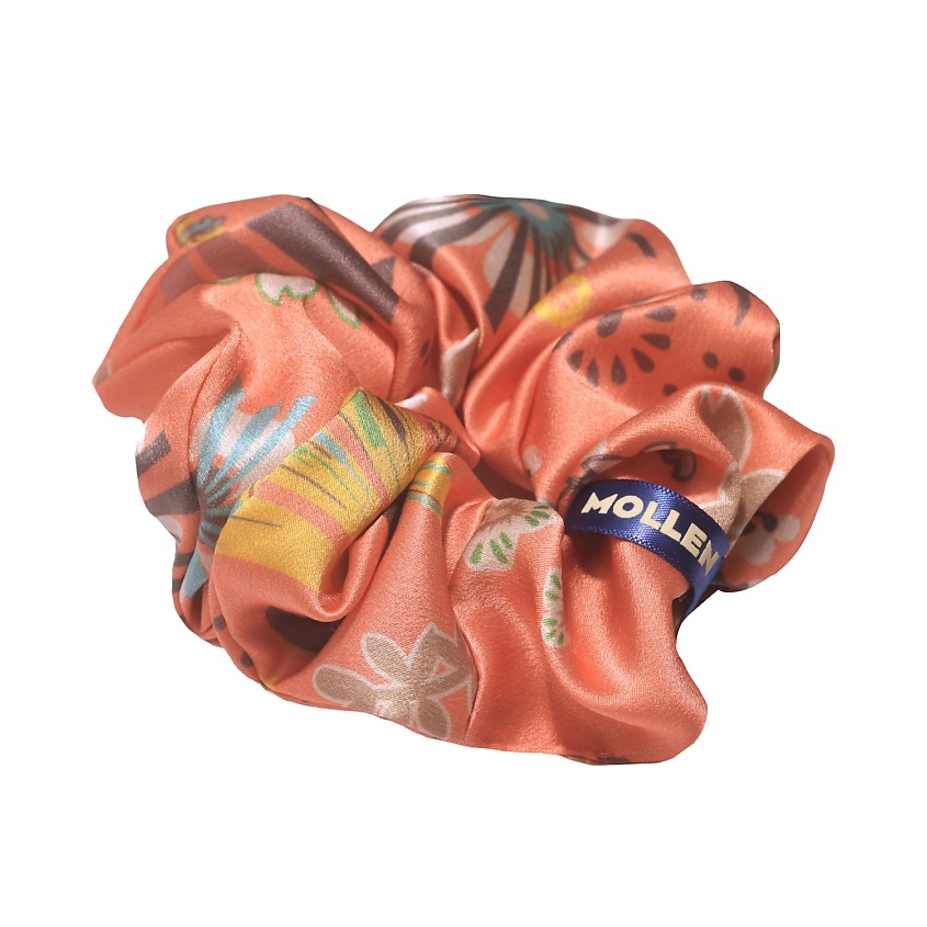 Изображение товара Мягкая широчая шелковая резинка для волос Оммаж MOLLEN натуральный шёлк