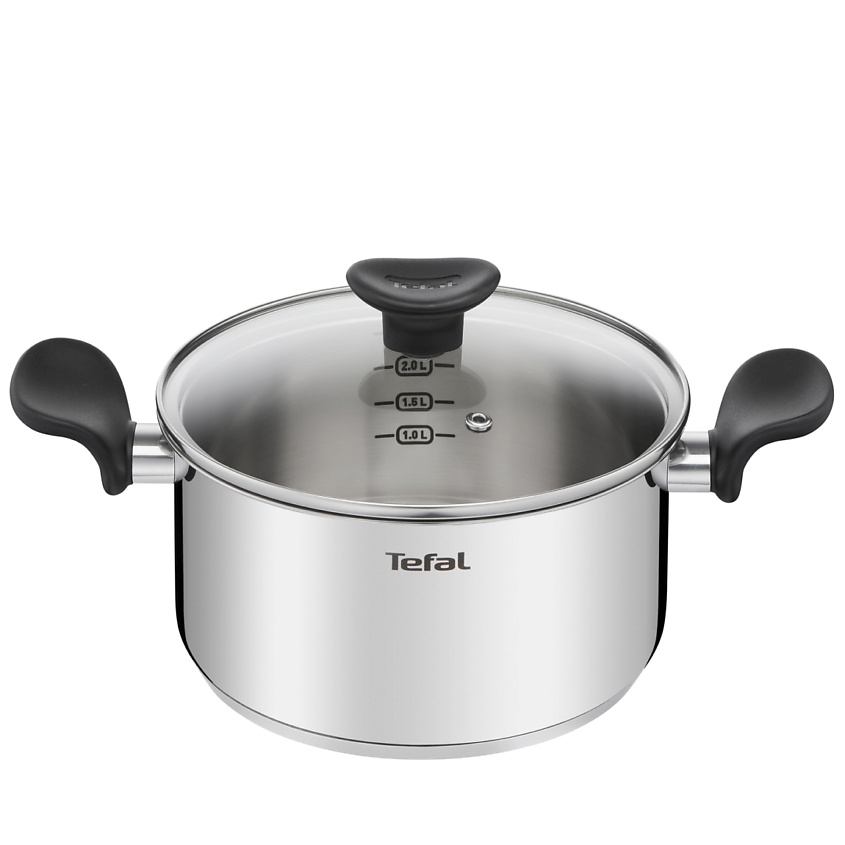 Изображение товара Кастрюля TEFAL Primary E3084474 20 см 3 л нержавеющая сталь индукция