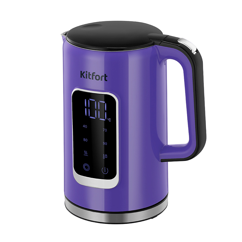 Изображение товара Электрический чайник Kitfort KT-6704 с температурным регулированием и двойными стенками