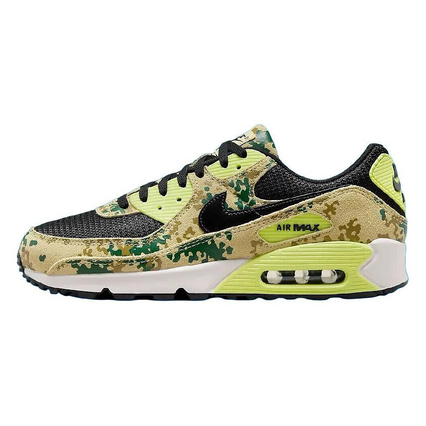 Изображение товара Мужские кроссовки Nike Air Max 90 Premium Team Gold Light Lemon Twist Phantom Black размер 42