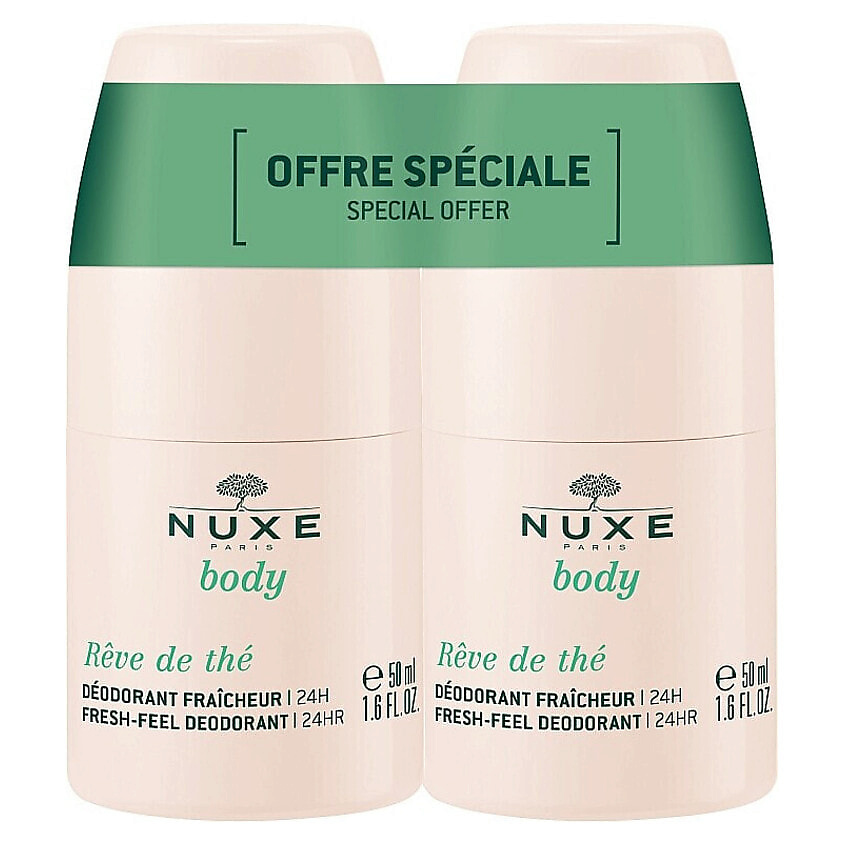 Изображение товара NUXE Rêve de Thé Fresh-Feel Дезодорант-ролик 24 часа для женщин натуральный без солей алюминия