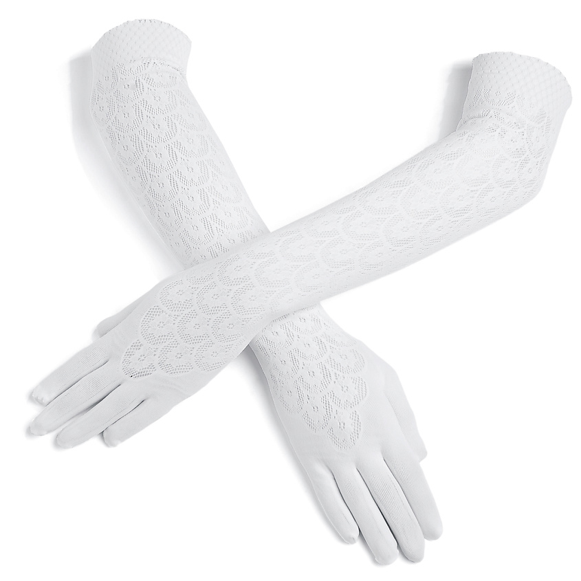 Изображение товара LE CABARET Перчатки ажурные "Пенелопа", цвет: Белый, размер: UNIVERSAL