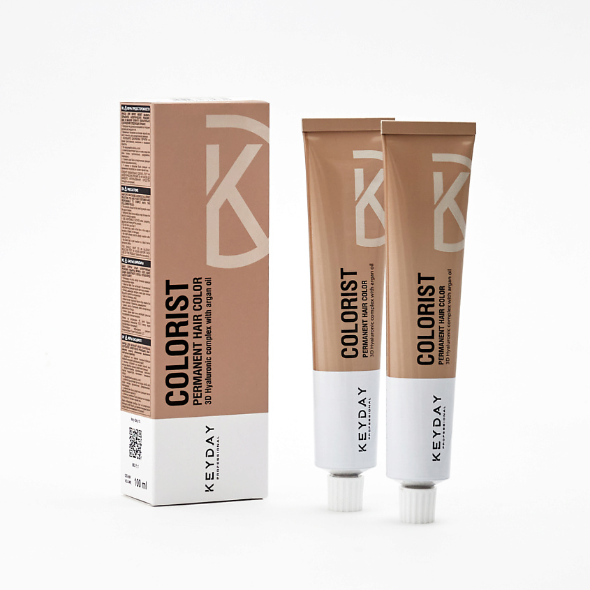 Изображение товара KEYDAY Colorist Крем-краска 4.0 Шатен - стойкое окрашивание и уход