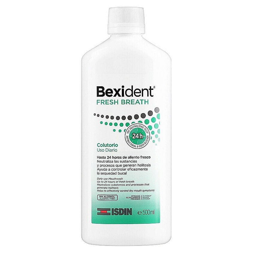 Изображение товара ISDIN Ополаскиватель для полости рта Isdin Bexident Fresh Breath Mouthwash, 500 мл