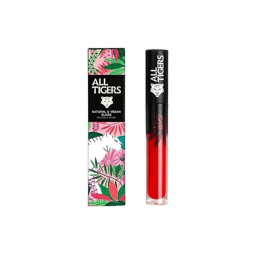 Изображение товара ALL TIGERS Блеск для губ Natural And Vegan Gloss 816 яркий сияние уход