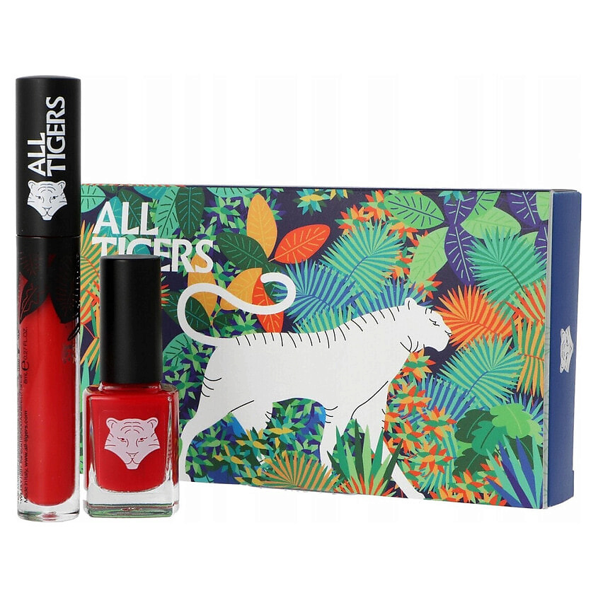 Изображение товара ALL TIGERS Набор: Губная помада Natural And Vegan Lipstick +Лак, 888 Call Me Queen + 298 Hit It Big