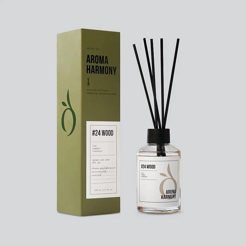 Изображение товара Аромадиффузор Aroma Harmony #24 Wood 100 мл безопасный и экологичный