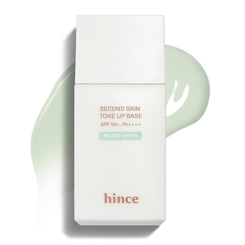 Изображение товара HINCE База под макияж Second Skin Tone Up Base SPF50+ PA++++, Muted green, 35 мл