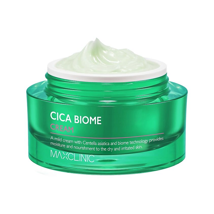 Изображение товара MAXCLINIC Увлажняющий крем для сухой и чувствительной кожи лица с Центеллой Cica Biome Cream, 50 мл