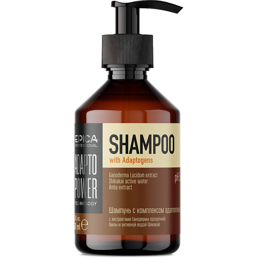 Изображение товара EPICA PROFESSIONAL Шампунь для восстановления и укрепления волос с комплексом адаптогенов Adapto Po