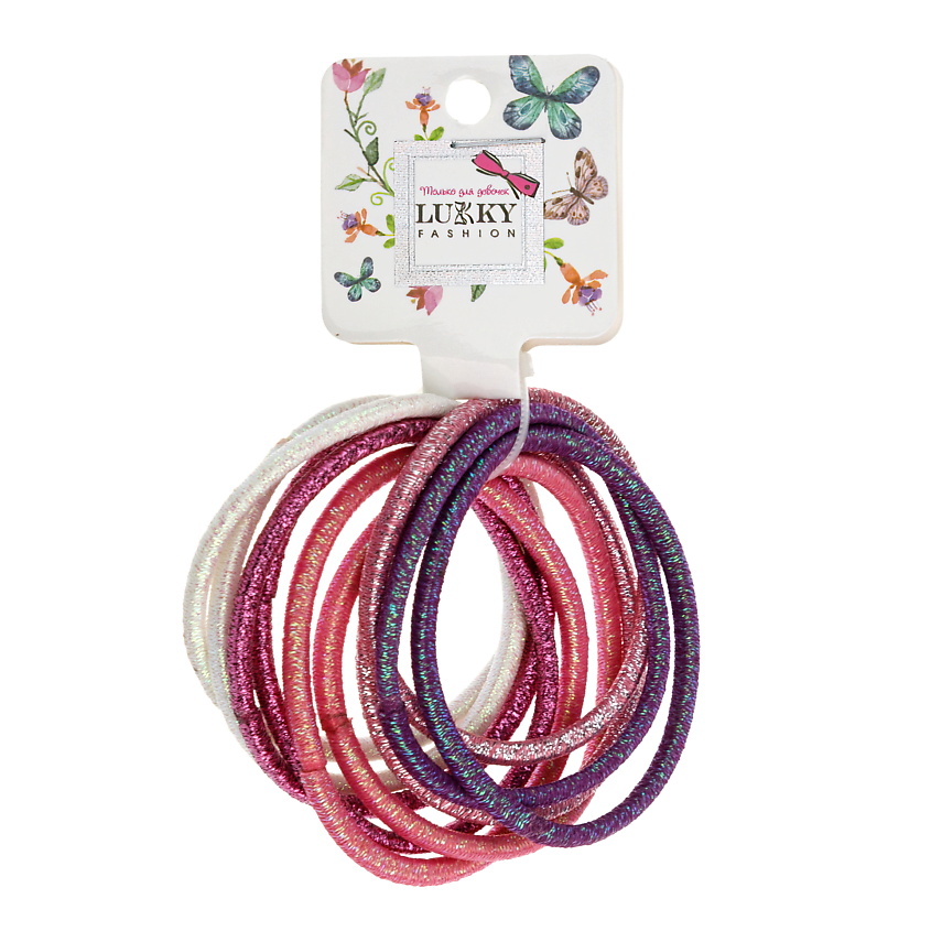 Изображение товара LUKKY Набор резинок для волос Металлика, 10 шт.