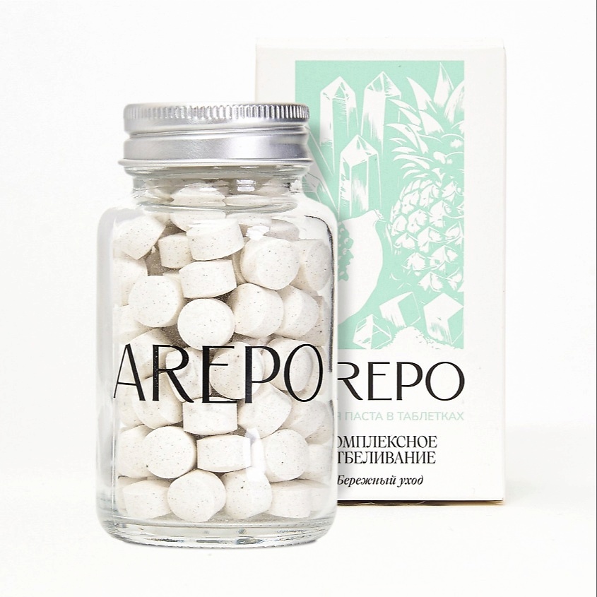 Изображение товара Зубная паста в таблетках AREPO Комплексное отбеливание 110 шт