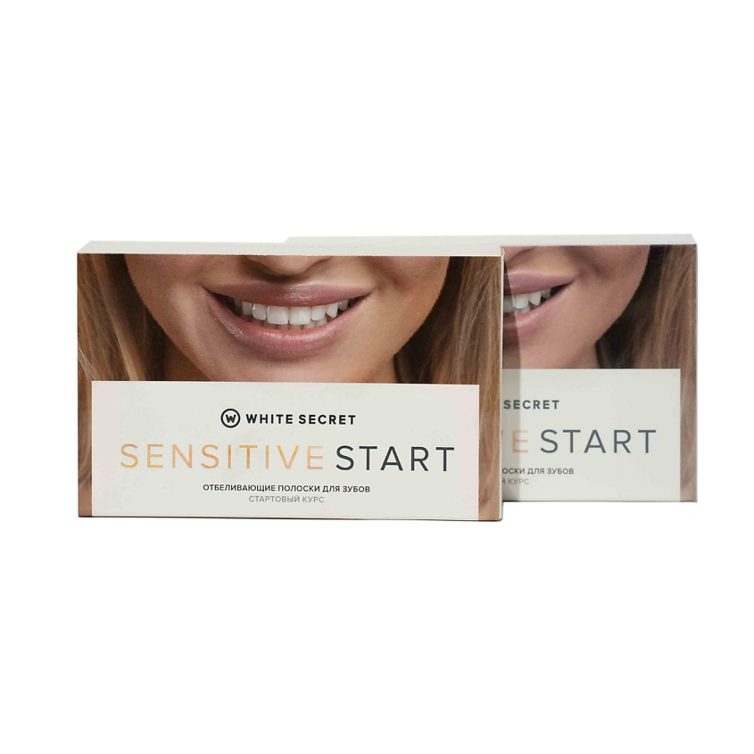 Изображение товара WHITE SECRET Полоски для домашнего отбеливания зубов "Sensitive Start", 1 шт.