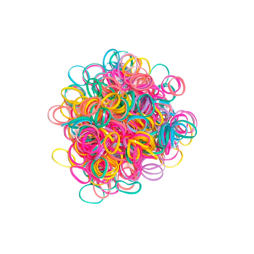 Изображение товара MONTE VITA Резинки для волос НАБОР 250 шт силиконовые, Мультиколор