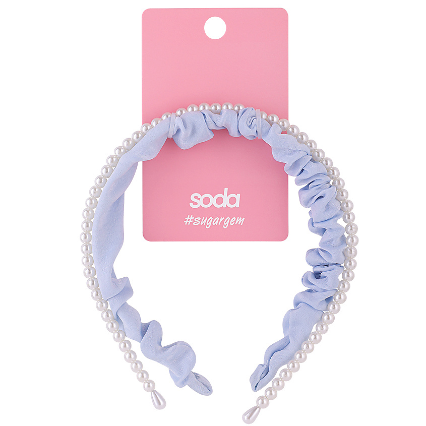 Изображение товара SODA Ободок Violet Pearls - стильный аксессуар для волос
