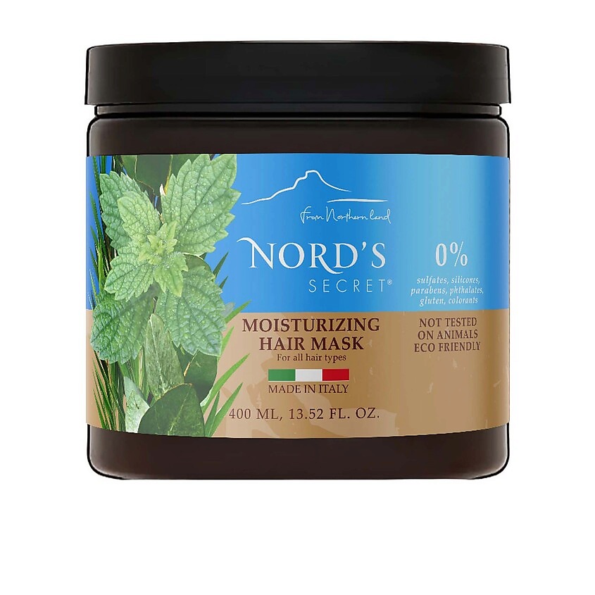 Изображение товара Маска для волос NORD'S SECRET Мелисса и масло чайного дерева 400 мл натуральный уход увлажнение пит