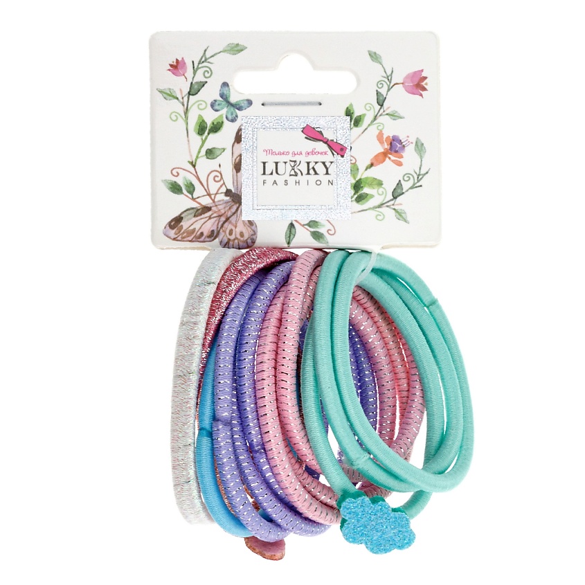 Изображение товара LUKKY Набор резинок для волос Микс, Зеленый