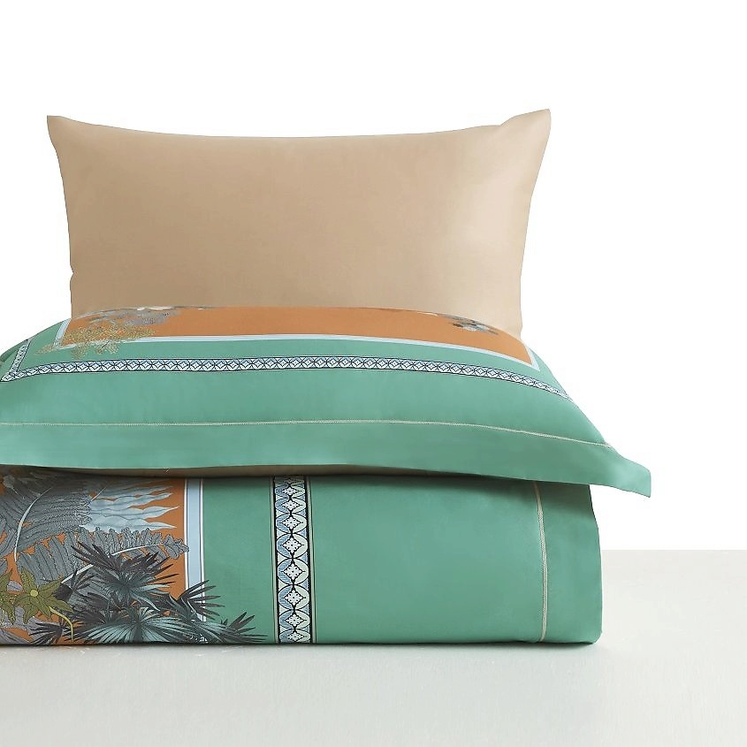 Изображение товара ARYA HOME COLLECTION Постельное белье Diamond сатин 2 Сп. 200x220 Soul, Зеленый