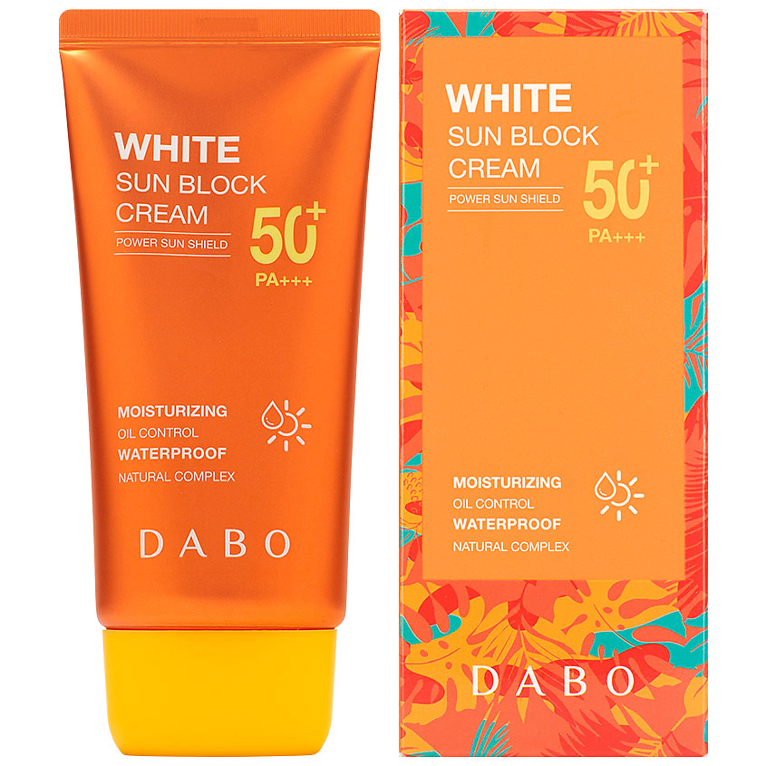 Изображение товара DABO Крем для лица солнцезащитный водостойкий SPF 50+ PA+++ White Sun Block Cream, 70 мл