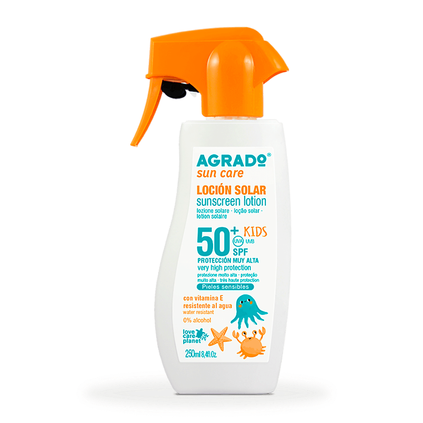 Изображение товара AGRADO Детский солнцезащитный лосьон SPF50+, 250мл