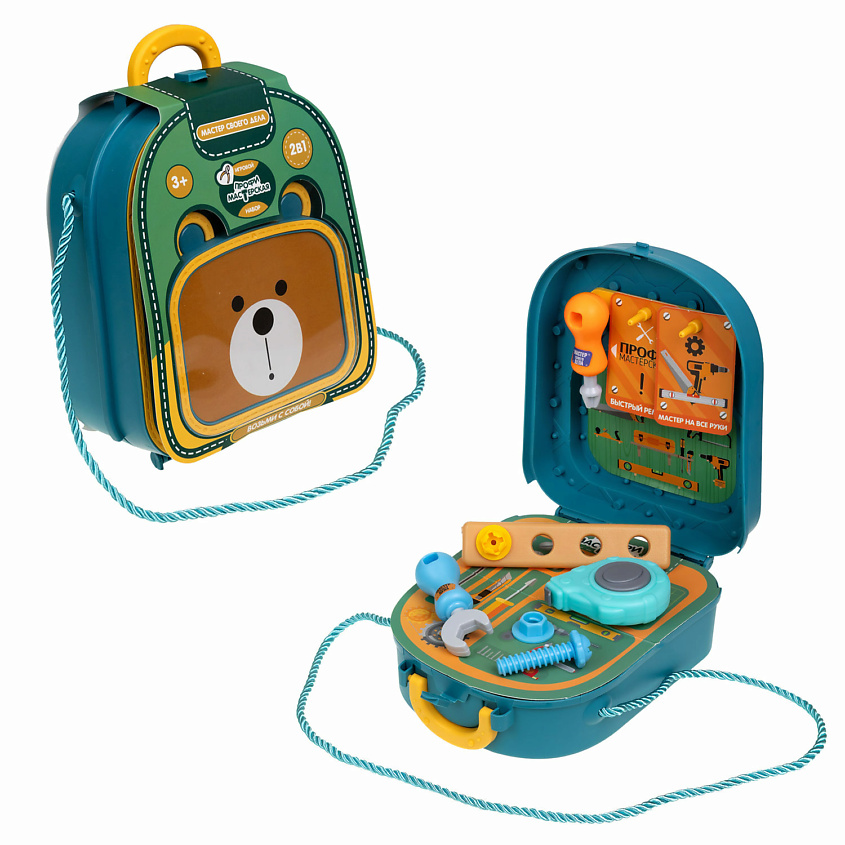 Изображение товара Игровой набор Профи Мастерская 14 предметов в рюкзачке для детей от 3 лет