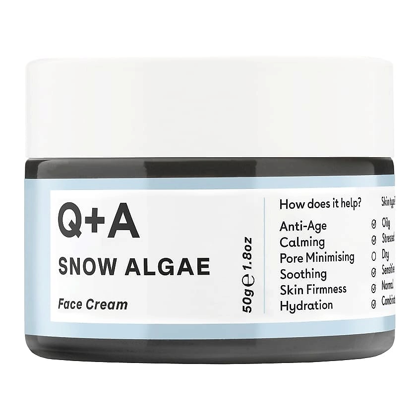 Изображение товара Q+A Увлажняющий крем для лица Snow Algae Face Cream, 50 мл