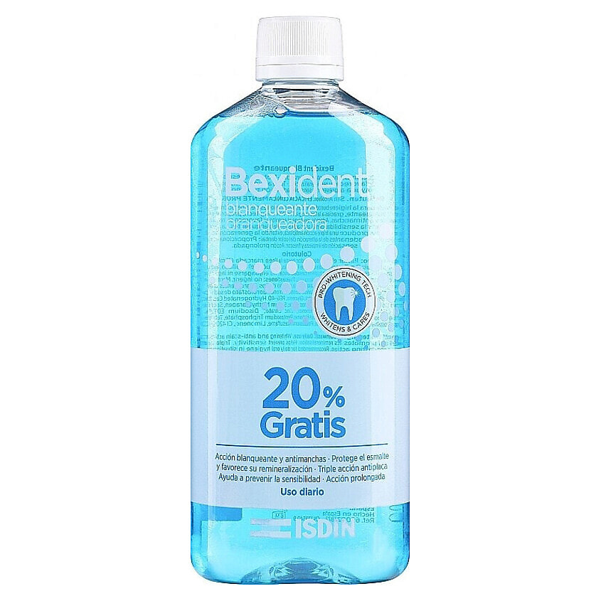 Изображение товара ISDIN Средство для ухода за полостью рта Bexident Whitening Mouthwash, 500 мл