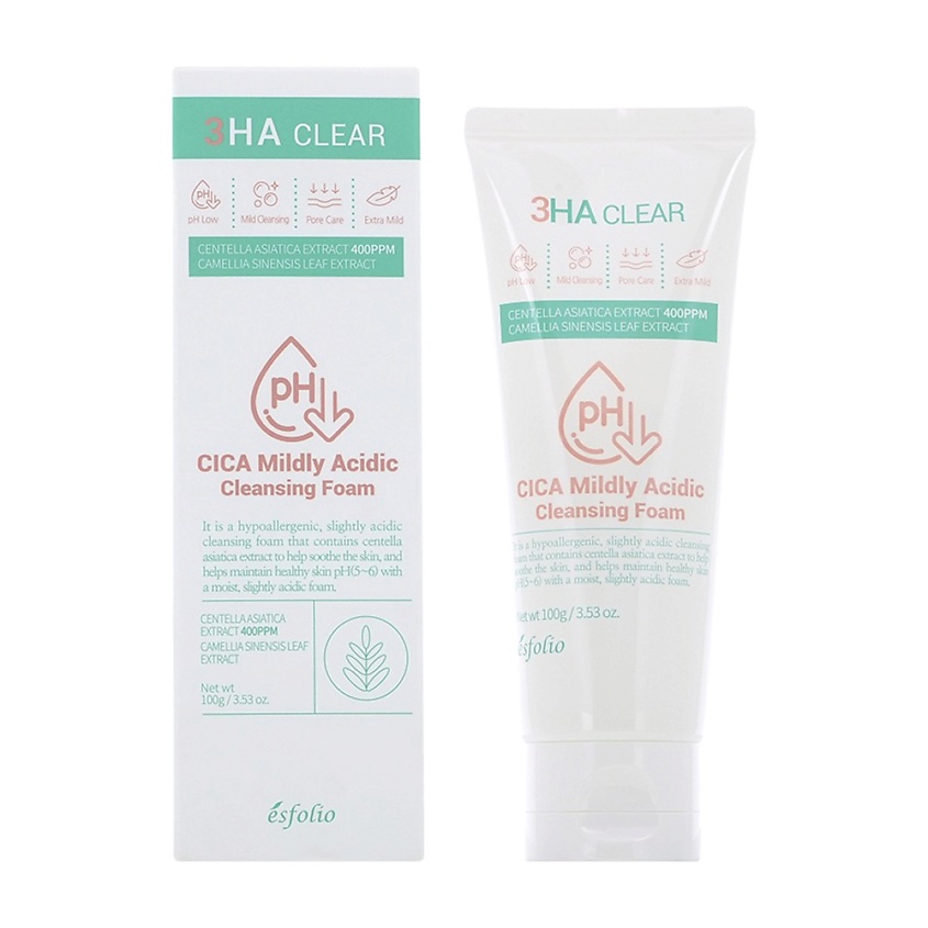 Изображение товара ESFOLIO Пенка для умывания средне-кислотная с центеллой 100 г