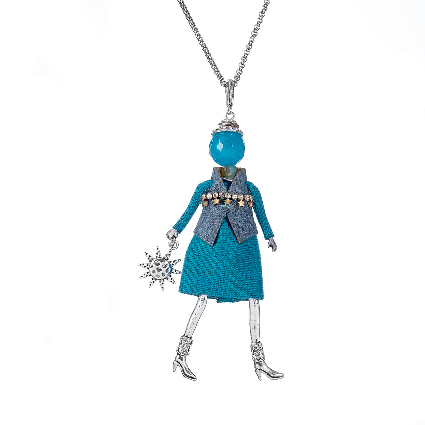 Изображение товара MIAMELIE Подвеска Miamelie, кукла Кристел, MiA-2504-CL7653, цвет: Серебряный, размер: 81см