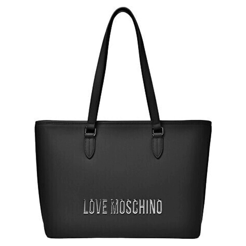 Изображение товара Стильная женская сумка LOVE MOSCHINO EK2030 черная размер L для документов A4