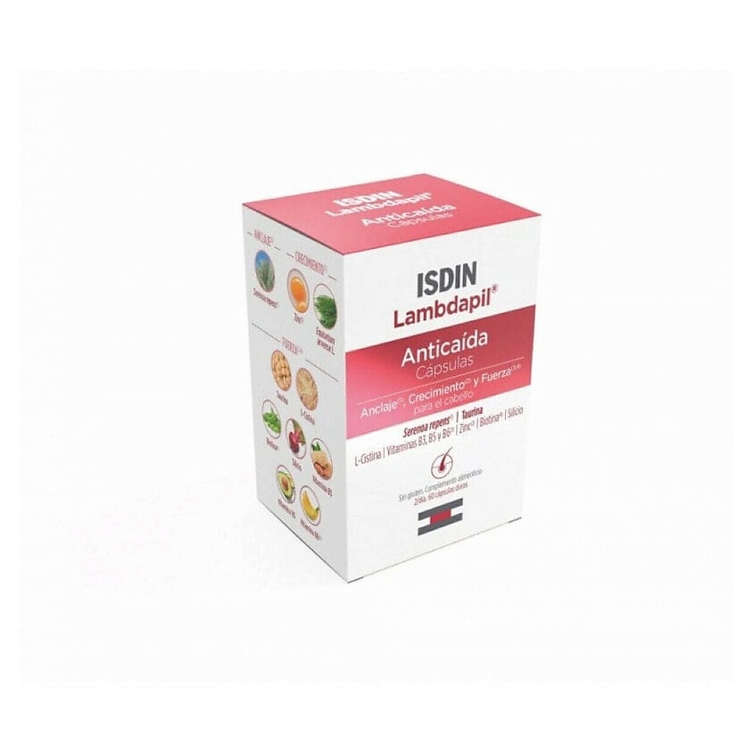 Изображение товара Капсулы против выпадения волос ISDIN Lambdapil 60шт укрепление роста