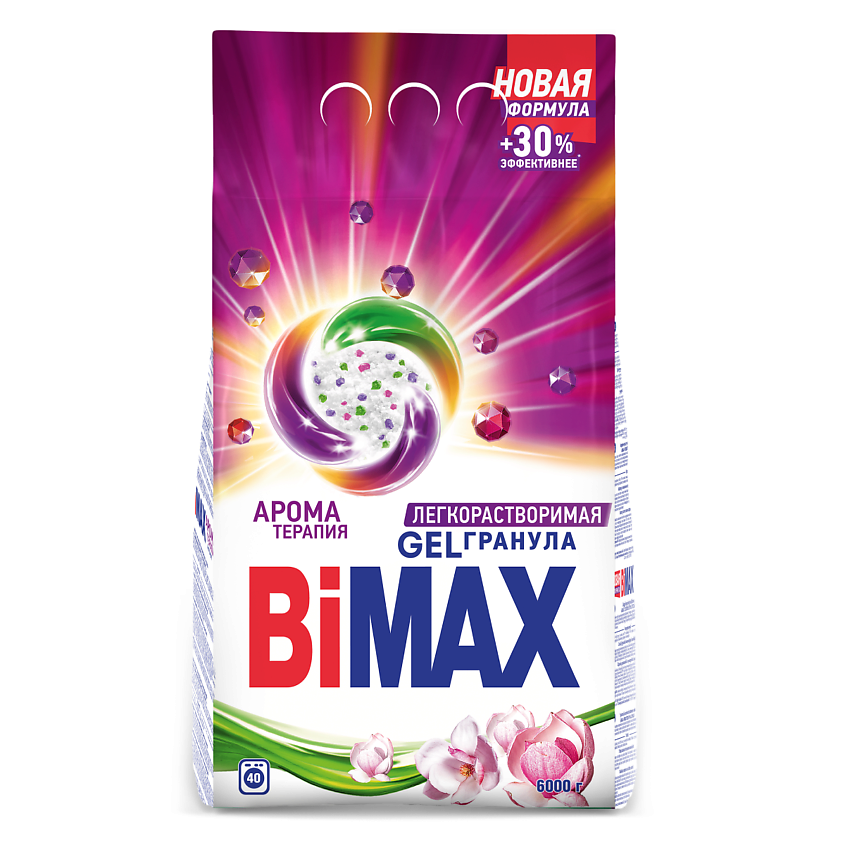 Изображение товара BIMAX Стиральный порошок Ароматерапия Automat Gel гранула, 6000 г