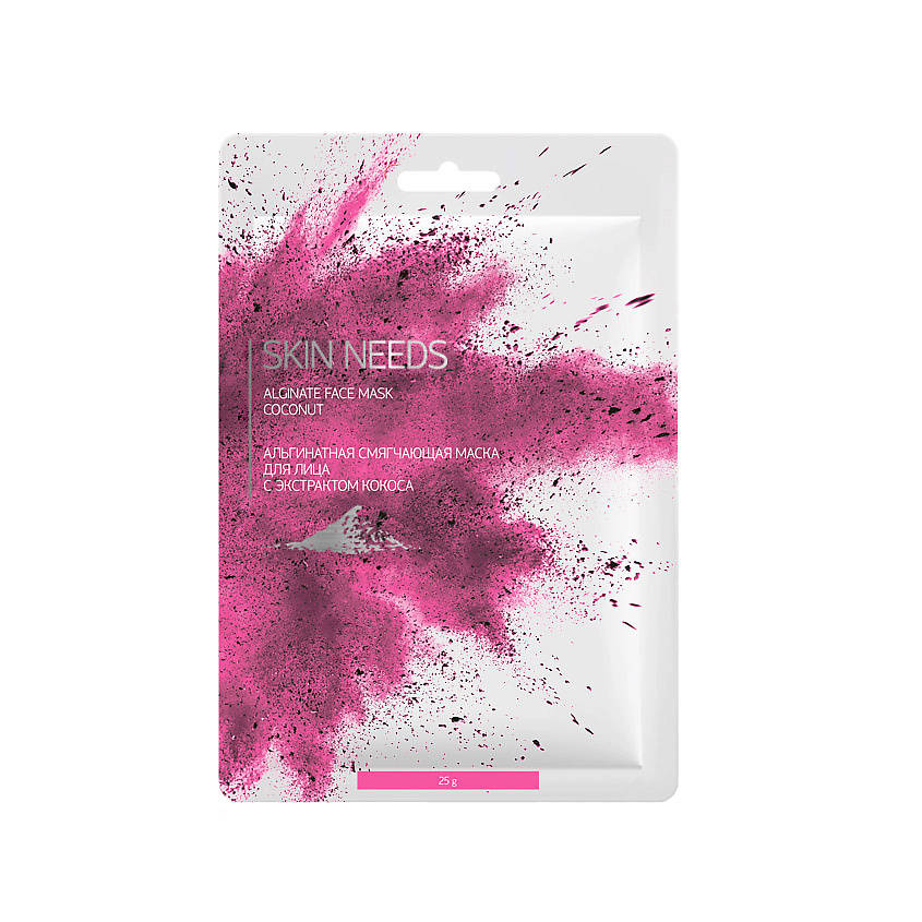 Изображение товара ЛЭТУАЛЬ Альгинатная смягчающая маска для лица с экстрактом кокоса SKIN NEEDS, 1 шт.
