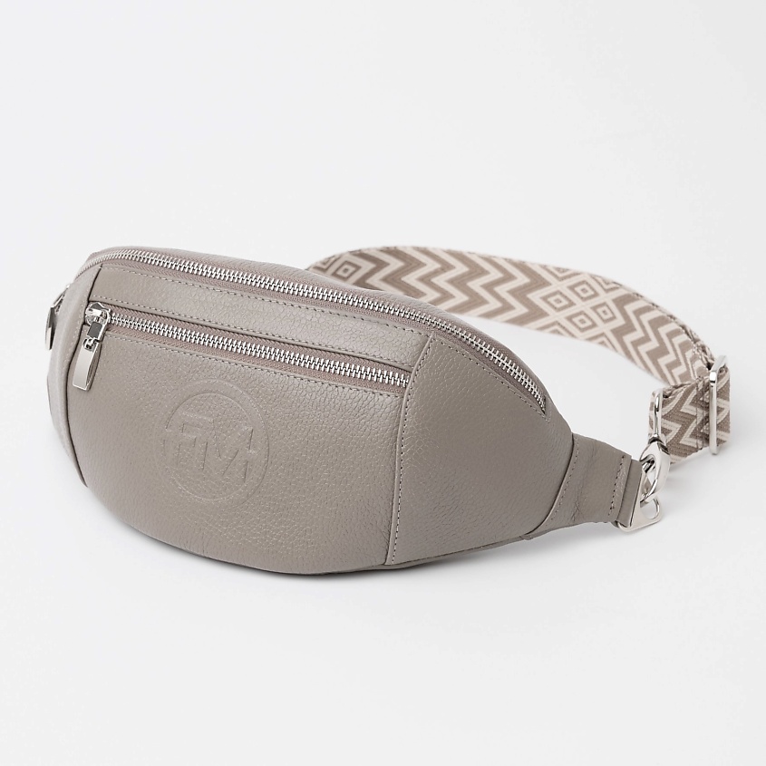 Изображение товара Поясная сумка Franchesco Mariscotti из натуральной кожи капучино