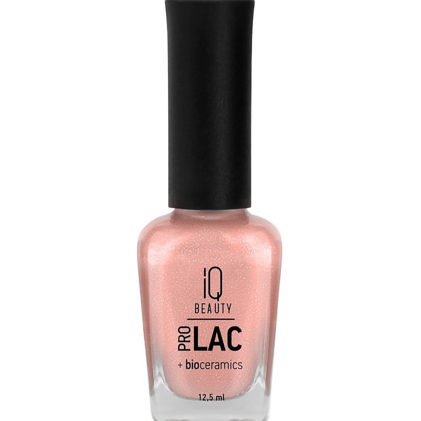 Изображение товара IQ BEAUTY Лак для ногтей укрепляющий с биокерамикой PROLAC+bioceramics, 129 Apricot teddy bear