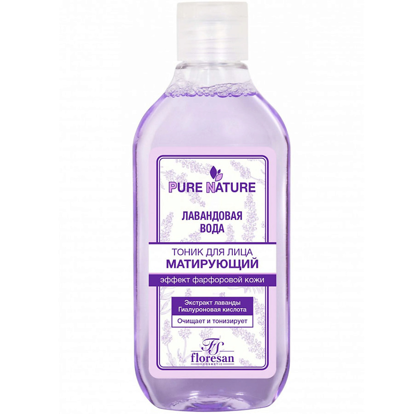 Изображение товара FLORESAN Тоник Матирующий Лавандовая вода Pure Nature, 300 мл