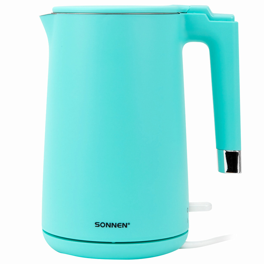 Изображение товара Электрический чайник SONNEN KT-8719M с двойными стенками 2200Вт 1,5л мятный