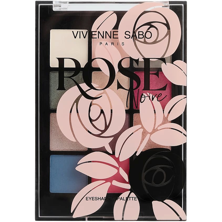 Изображение товара VIVIENNE SABO Палетка теней Rose Noire № 01 12 насыщенных оттенков для выразительного макияжа