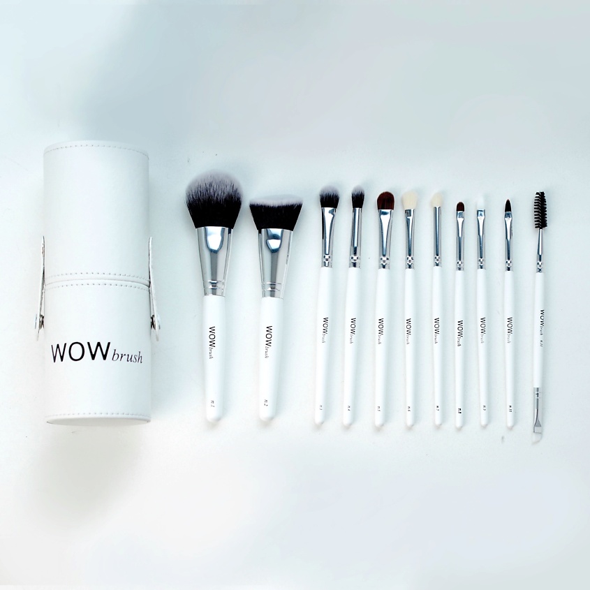 Изображение товара WOWBRUSH Набор кистей для макияжа, белый
