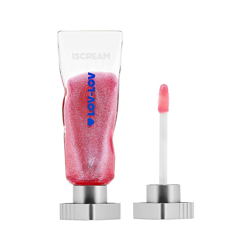 Изображение товара ISCREAM Блеск для губ LOV-LOV с глиттером, тон 02