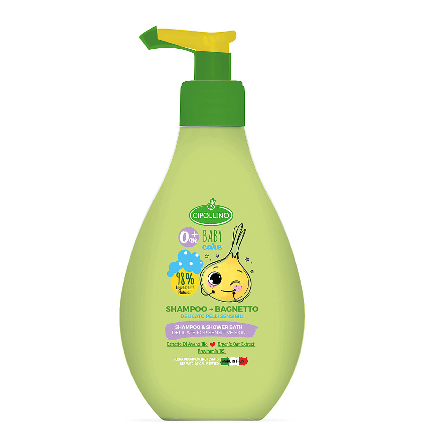 Изображение товара CIPOLLINO Гель-шампунь детский 2 в 1 для купания Shampoo & Shower Bath, 250 мл