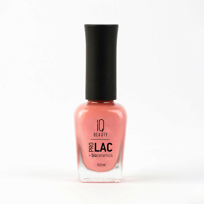 Изображение товара IQ BEAUTY Лак для ногтей укрепляющий с биокерамикой PROLAC+bioceramics, Коралловый