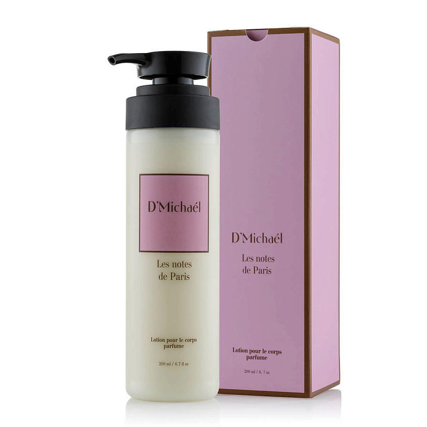 Изображение товара D`MICHAEL Парфюмированный лосьон Les notes de Paris ВАНИЛЬ, АМБАРА, РОЗА, 200 мл
