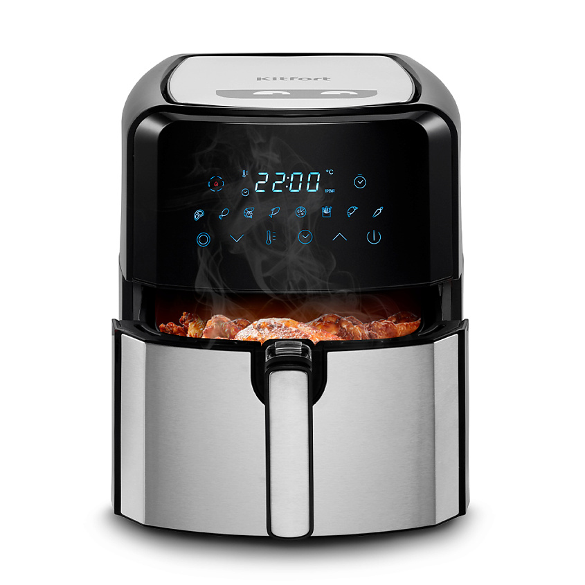 Изображение товара Краткий и точный аэрогриль Kitfort KT-2239 1700 Вт, многофункциональный с сушкой