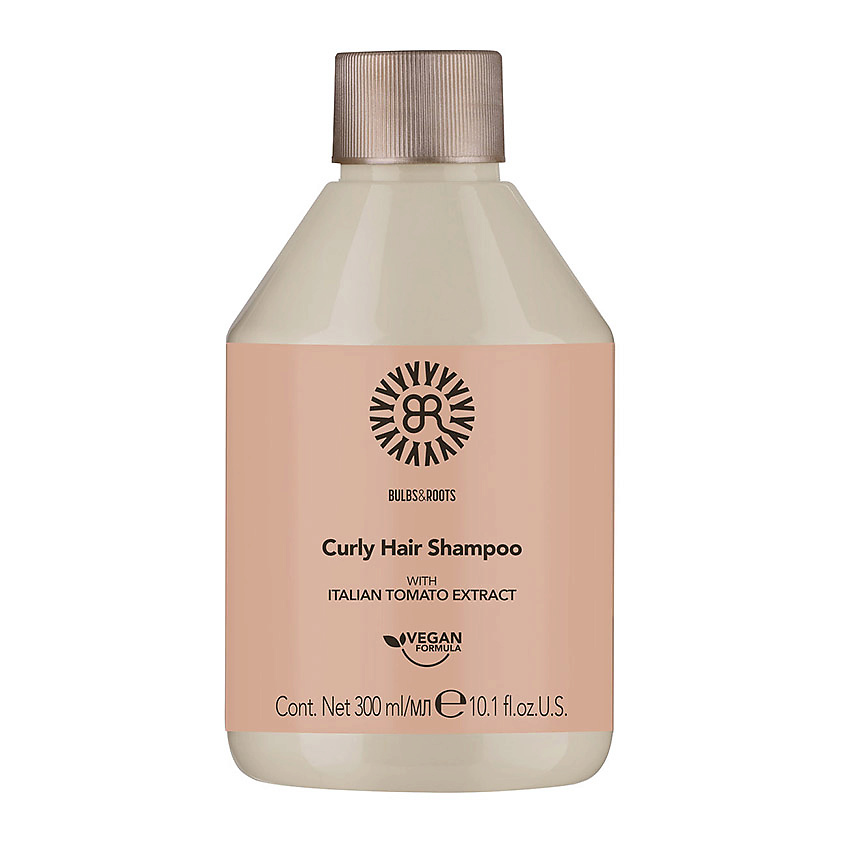 Изображение товара BULBS&ROOTS Шампунь для вьющихся волос с экстрактом томата, веган Curly Hair, 300 мл