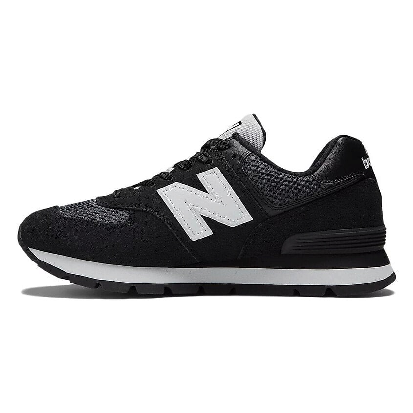 Изображение товара Кроссовки New Balance 574 Rugged Black White мужские, стильная и комфортная обувь для повседневных 