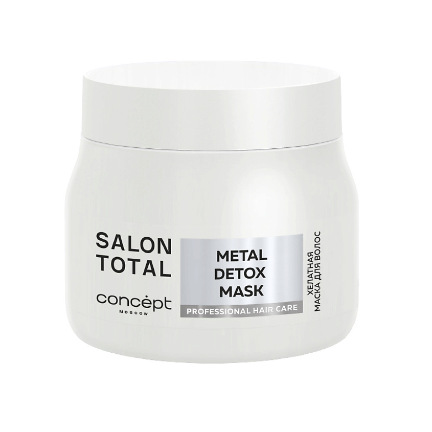 Изображение товара Маска хелатная для волос CONCEPT MOSCOW Salon Total 300 мл для защиты окрашенных и поврежденных вол