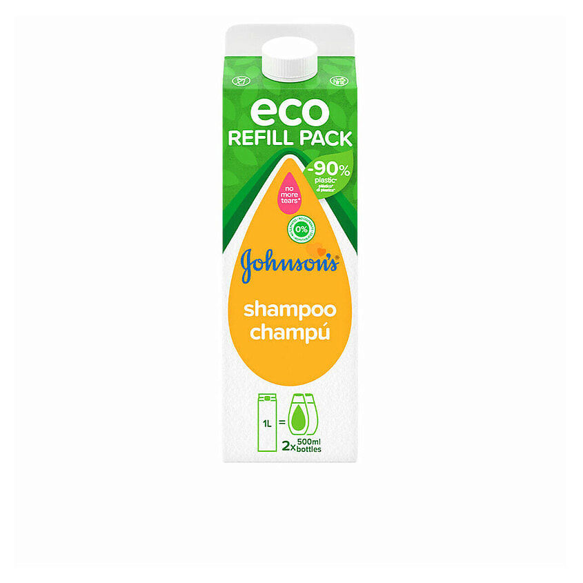 Изображение товара JOHNSON'S BABY Детский шампунь для волос Shampoo Eco Refill Pack (сменный блок), 1000 мл