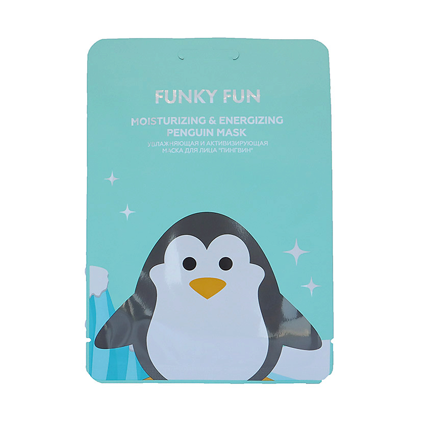 Изображение товара Маска для лица Пингвин увлажняющая тканевая FUNKY FUN для всех типов кожи